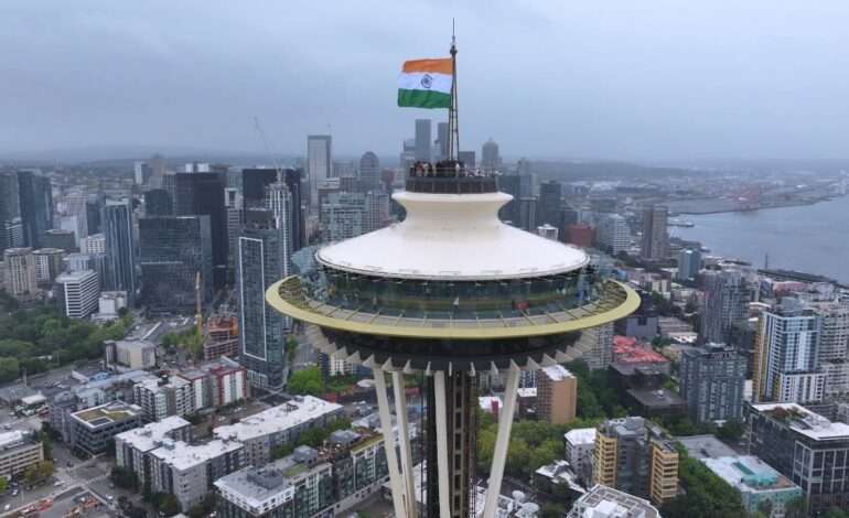 Seattle’s Space Needle hosts Indian Tricolor in historic Independence Day tribute