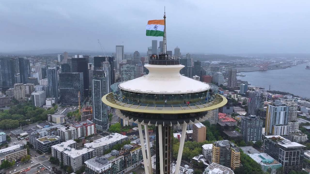 Seattle’s Space Needle hosts Indian Tricolor in historic Independence Day tribute