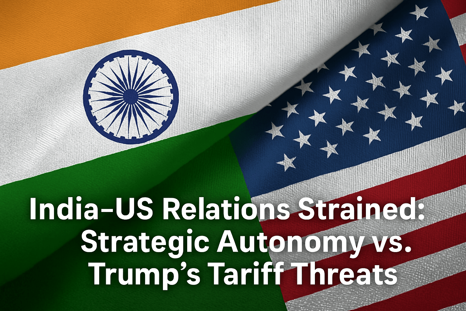 Where are Indo-US relations headed? India’s strategic autonomy vs. Trump’s tariff threats