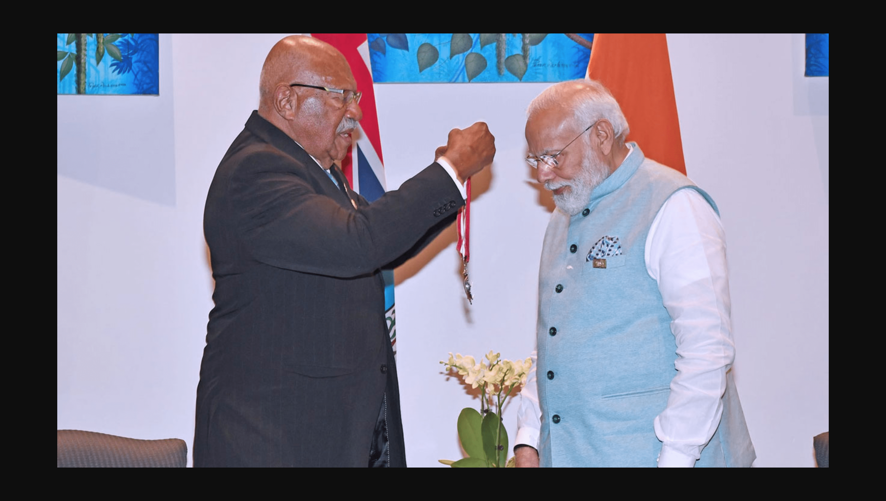 Fijian PM Rabuka meets PM Modi in New Delhi on first official India visit
