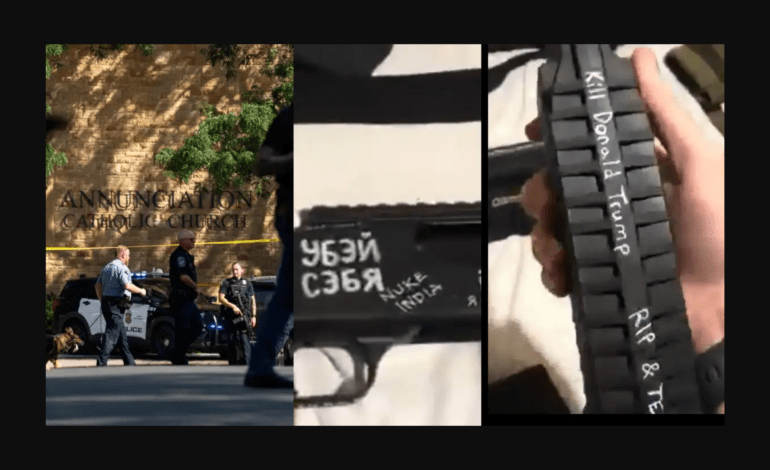 US church mass shooter scrawled chilling hate message against India