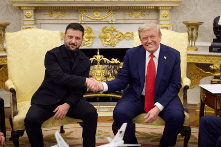 Zelensky proposes new format to protect Ukraine’s skies in talks with Trump
