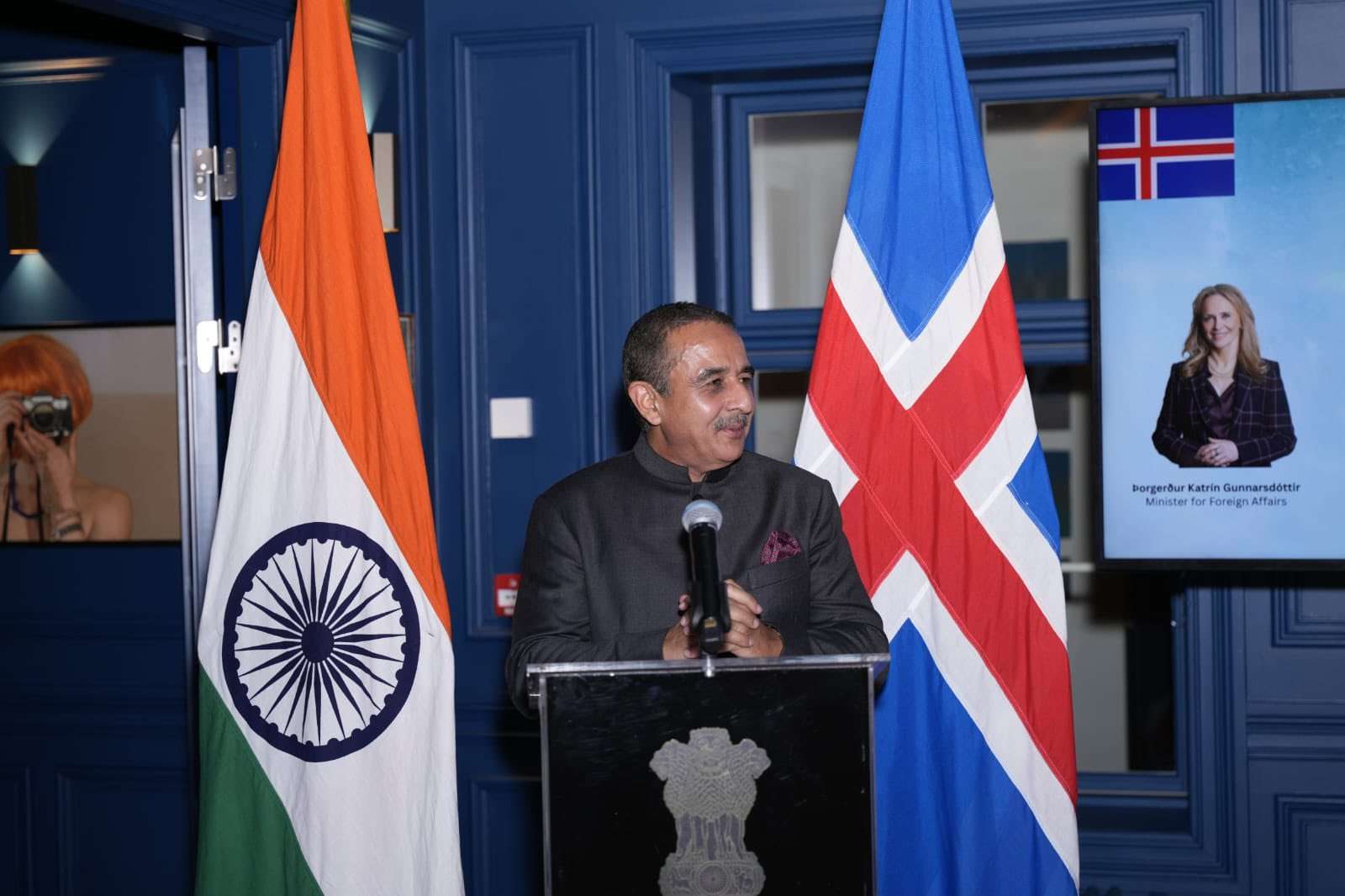 Kirti Vardhan Singh joins India-Nordic Track 1.5 Dialogue in Iceland, meets FM Gunnarsdottir