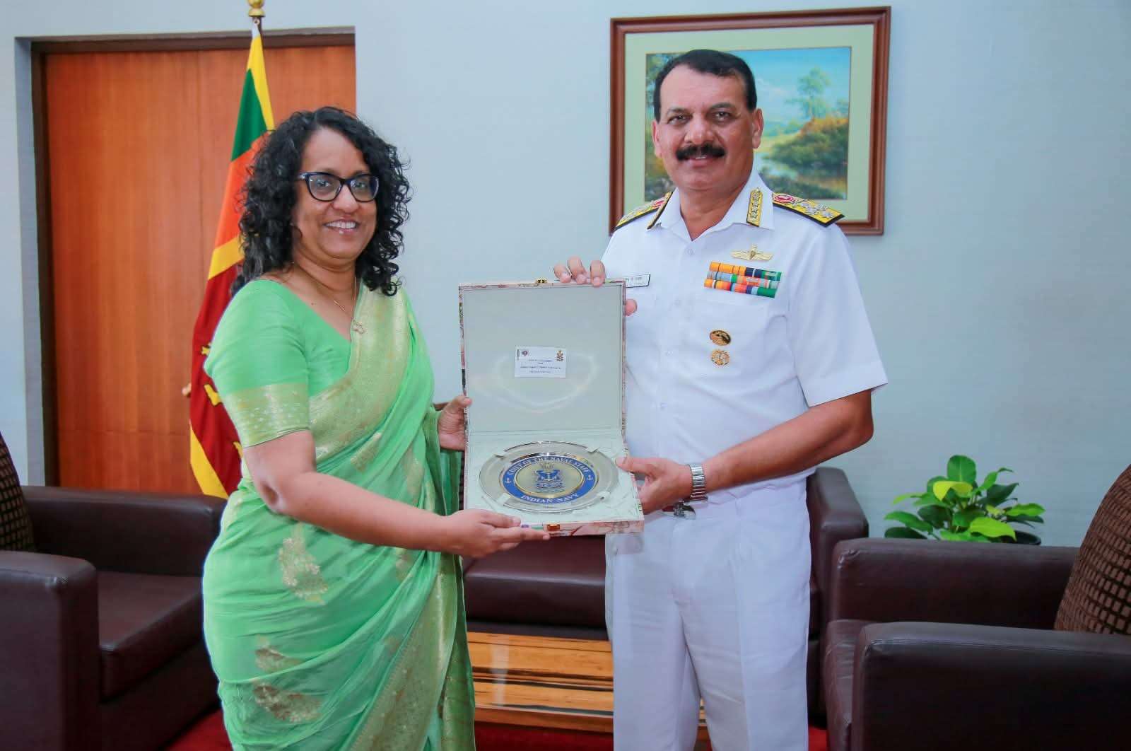 Indian Navy chief meets Sri Lankan PM to boost maritime security cooperation