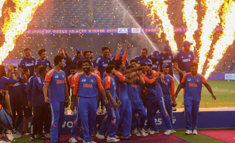 India defeat Pakistan by five wickets to lift ninth Asia Cup title amid trophy controversy