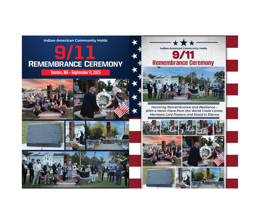 Indian-American Community in Massachusetts Honors 9/11 Victims with Solemn Tribute