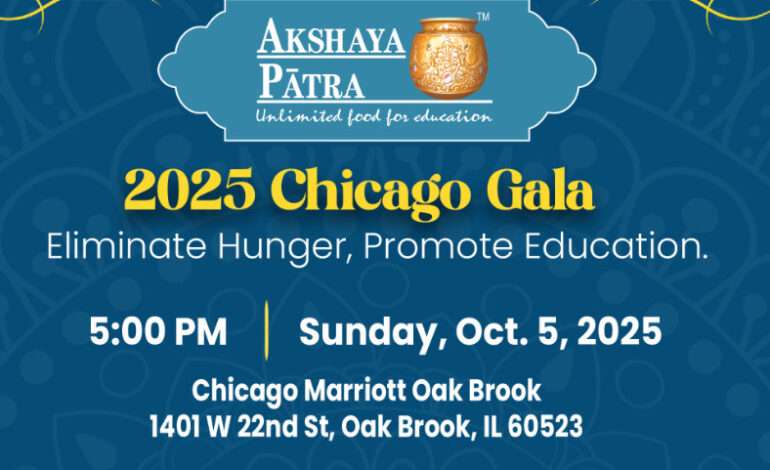 Akshaya Patra Foundation to host 2025 Chicago gala supporting education and nutrition in India