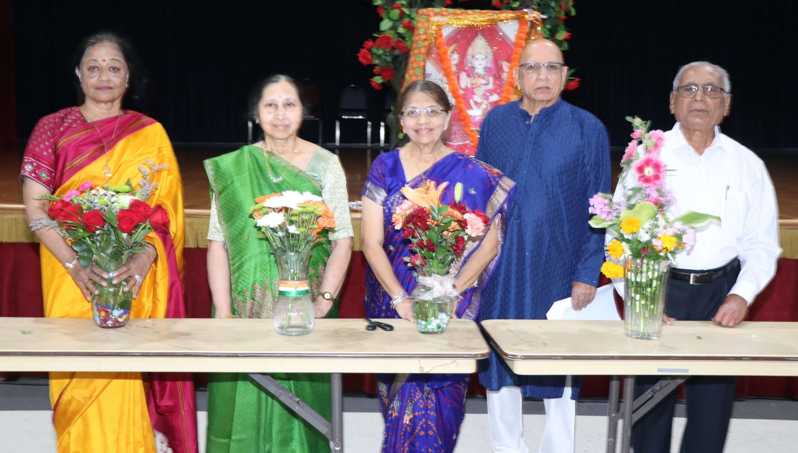Indian Senior Citizens Chicago celebrate birthday, Ganesh Mahotsav, and Navratri with joy and devotion