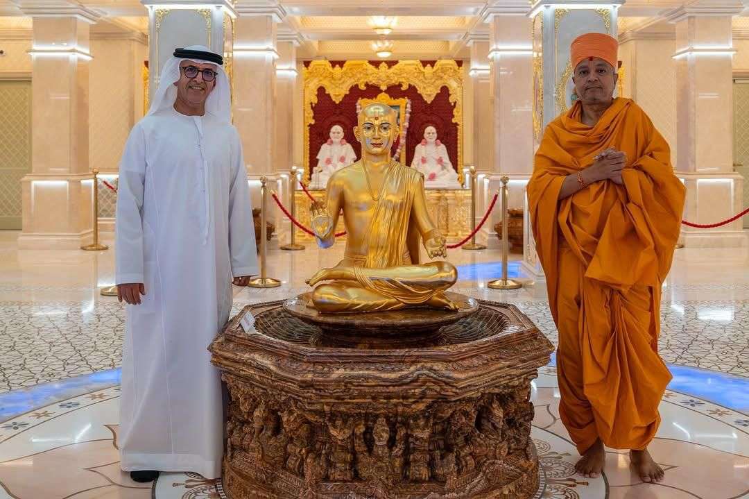 DCD Chairman visits BAPS Hindu Mandir in Abu Dhabi, hails role in promoting harmony