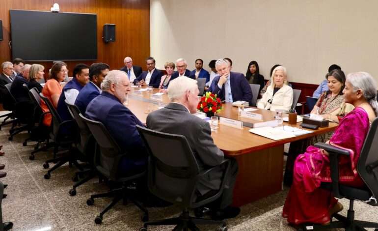 FM Nirmala Sitharaman meets US delegation to discuss geopolitical developments and India-US interests