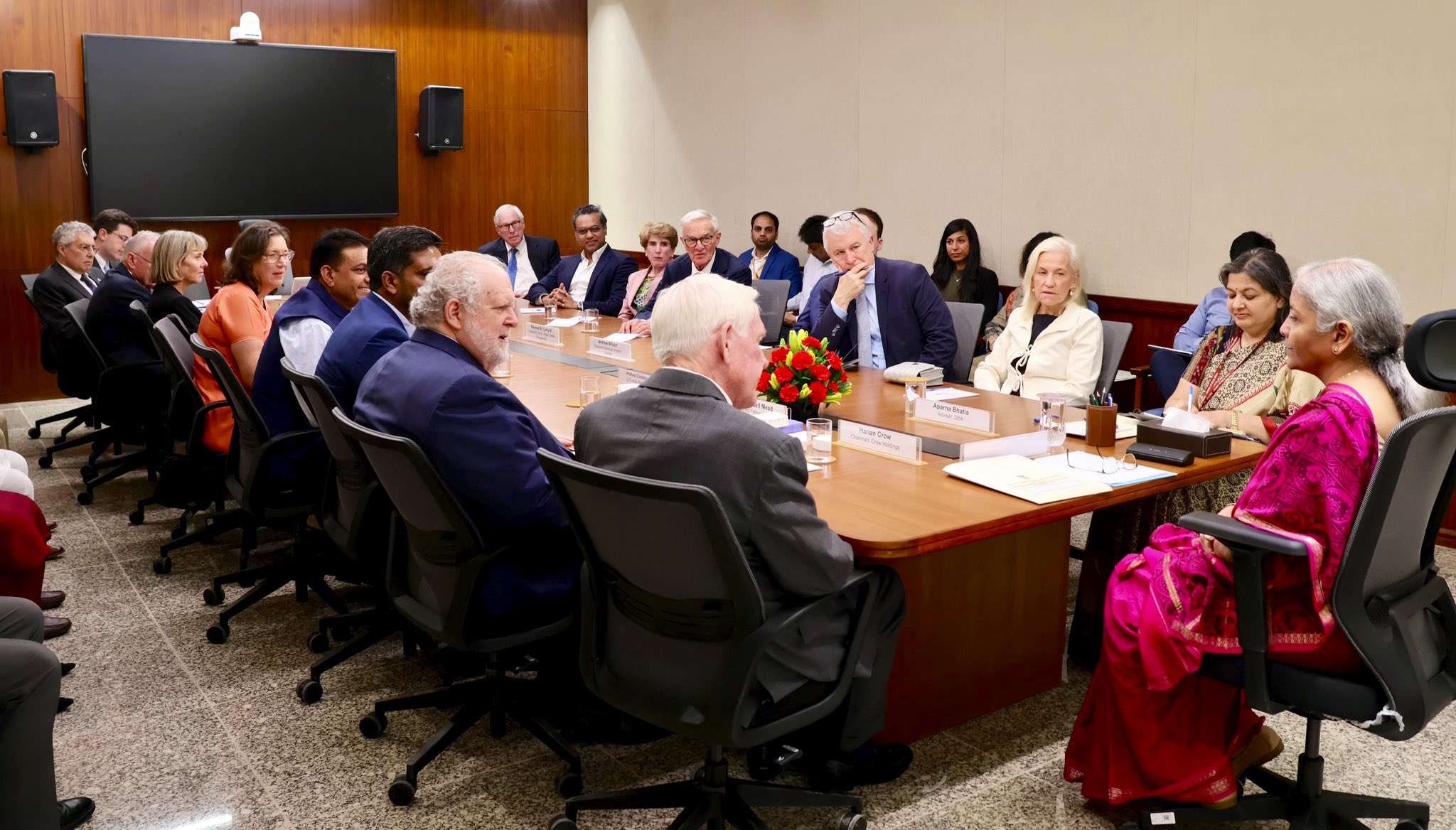 FM Nirmala Sitharaman meets US delegation to discuss geopolitical developments and India-US interests