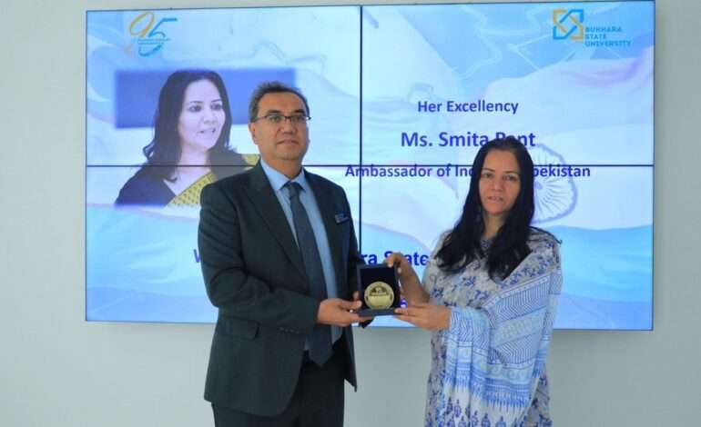 Indian envoy visits Bukhara University in Uzbekistan, discusses educational cooperation