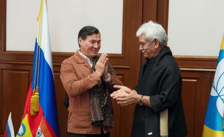 India-Russia cultural, spiritual ties highlighted during J&K LG Manoj Sinha’s meeting with Kalmykia head