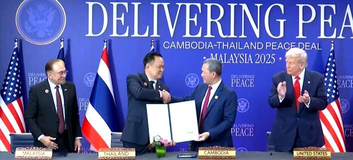 Cambodia and Thailand sign landmark peace accord in Malaysia, brokered by Trump