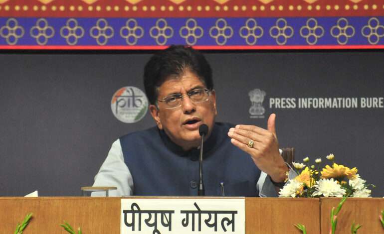Piyush Goyal to visit Brussels as India–EU trade talks enter crucial phase