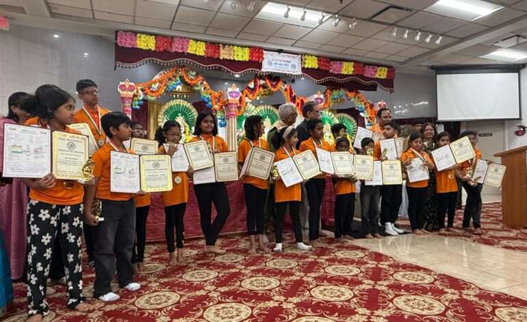 Hari Om Mandir’s Gurukul celebrates annual Graduation Day, honoring Hindi language and Indian heritage