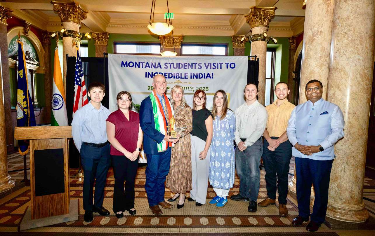 Montana students share ‘Incredible India’ journey at state Capitol reception