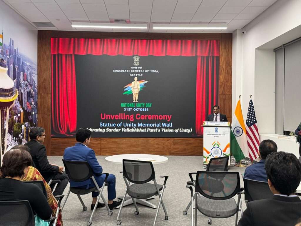 ‘Wall of unity’ honoring Sardar Vallabhbhai Patel unveiled at Indian consulate in Seattle