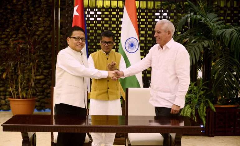 India, Cuba sign key agreements on legal cooperation and cultural exchange