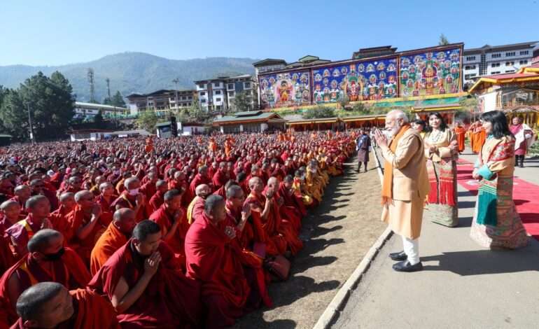 PM Modi inaugurates Kalachakra ‘Wheel of Time’ in Bhutan in presence of King Jigme Khesar