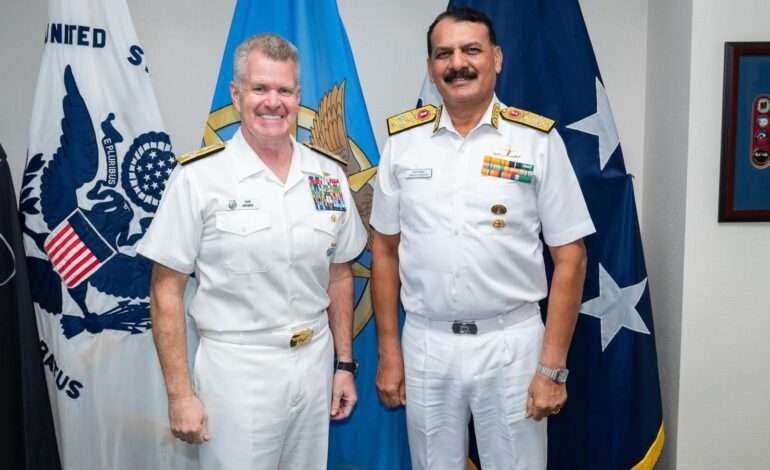 Indian Navy chief strengthens maritime cooperation, Indo-Pacific security ties during high-level U.S. visit