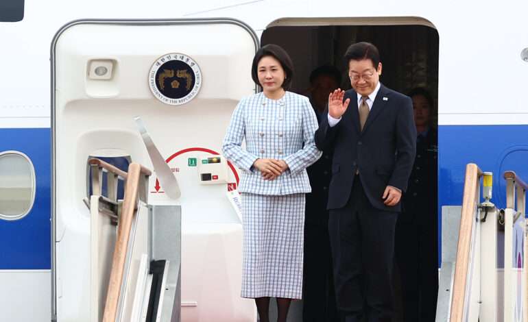 South Korean President Lee departs for G20 summit, begins four-nation tour of Middle East and Africa