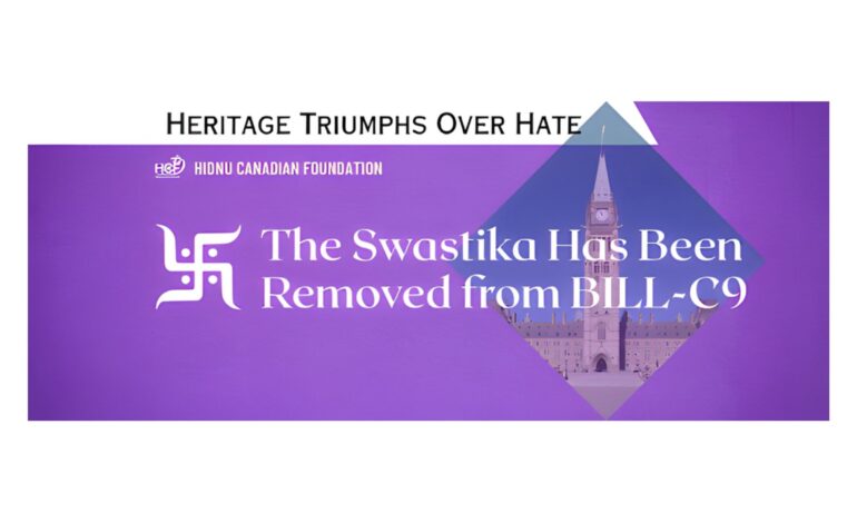 Hindu Canadians celebrate historic victory as swastika removed from Bill C-9 hate symbols list