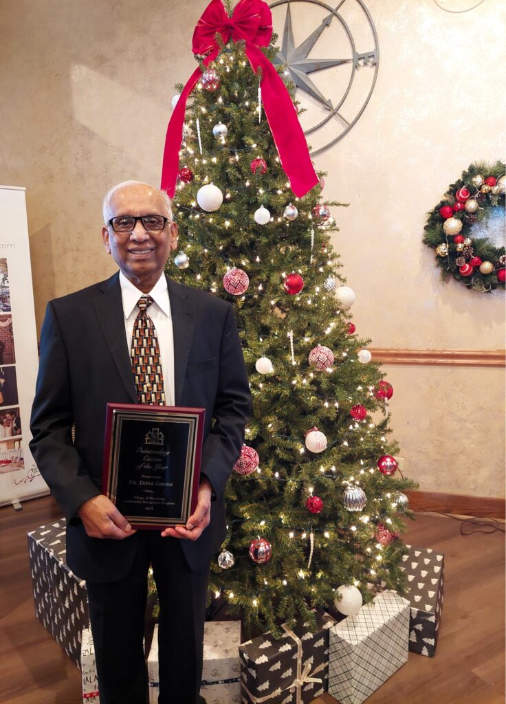Dr. Dipak Ghosh named Woodridge citizen of the year for community service and cultural leadership