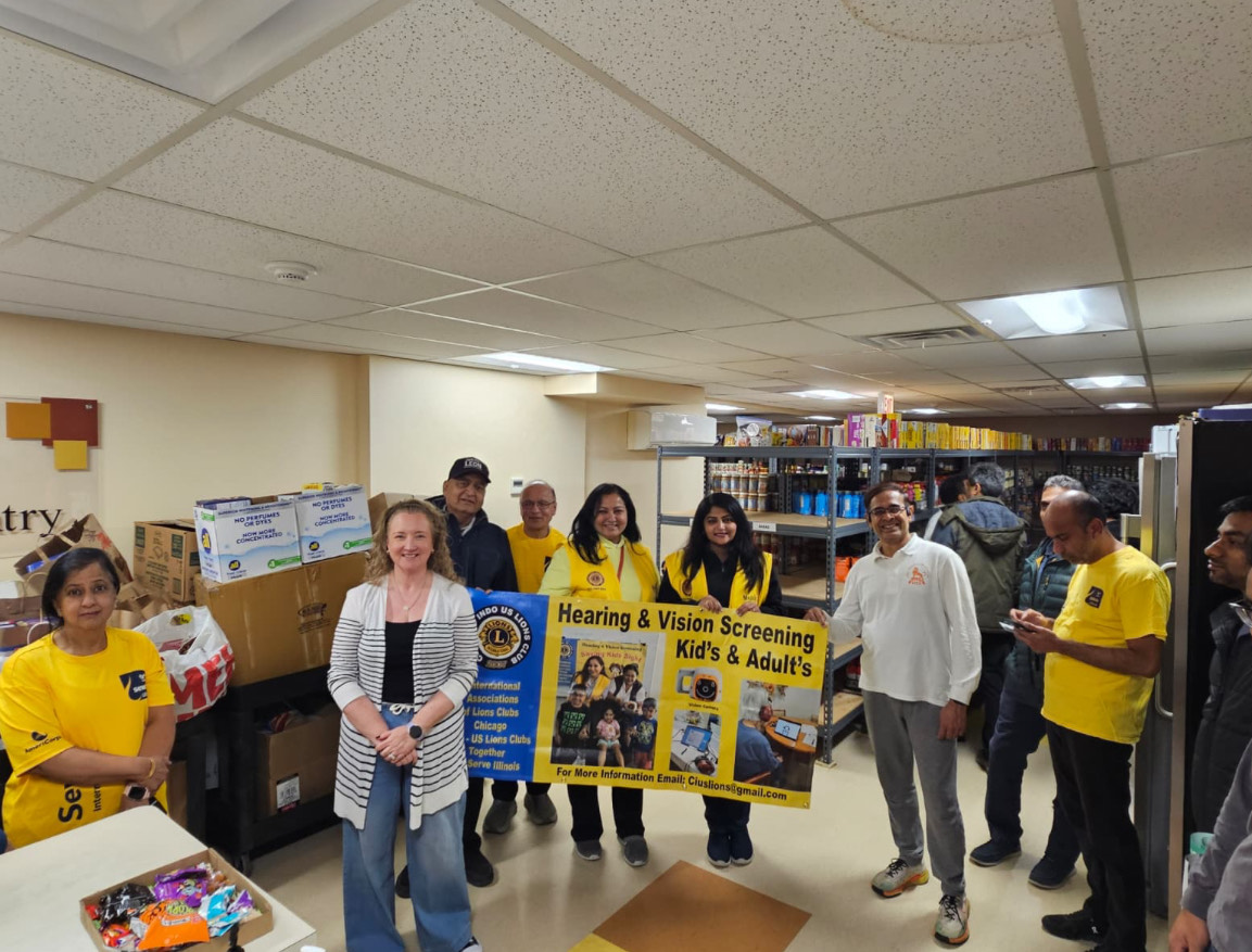 Chicago Indo-US Lions Club expands community support with hygiene and food donation drives