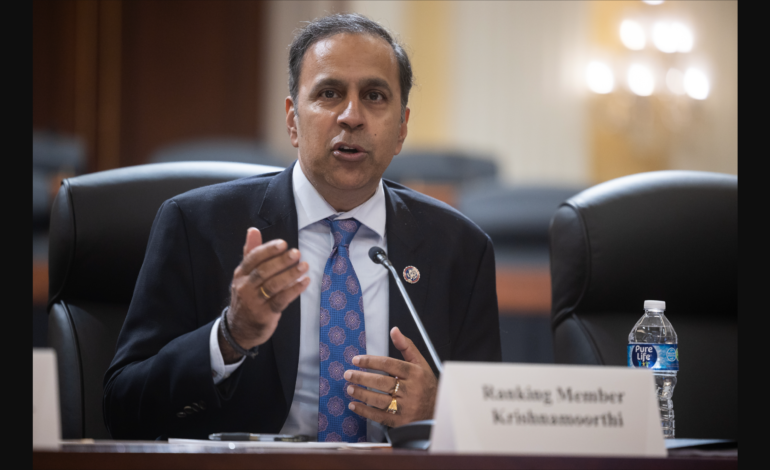 Krishnamoorthi issues sharp warnings on public safety, national security, and constitutional rights