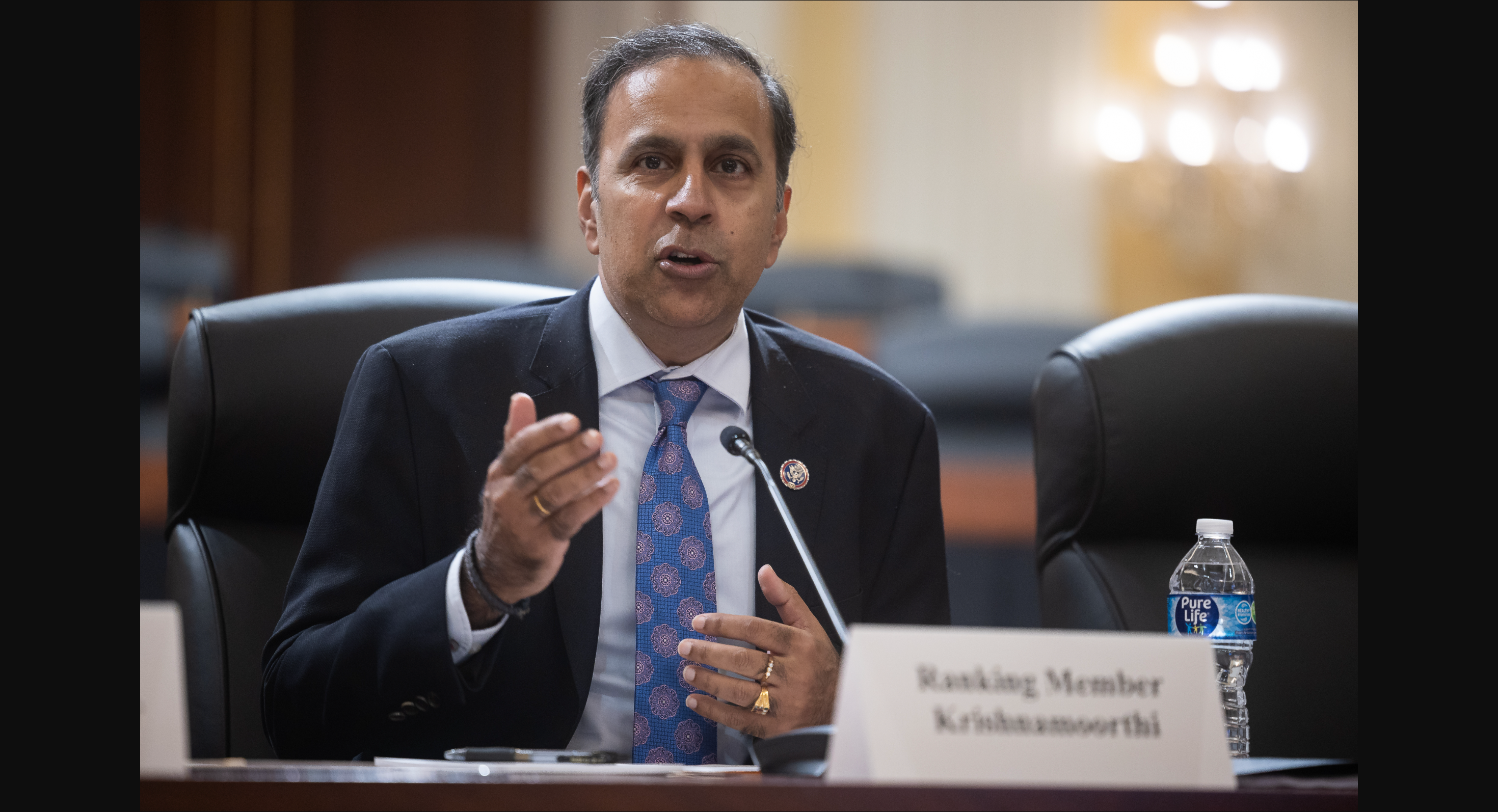 Krishnamoorthi issues sharp warnings on public safety, national security, and constitutional rights