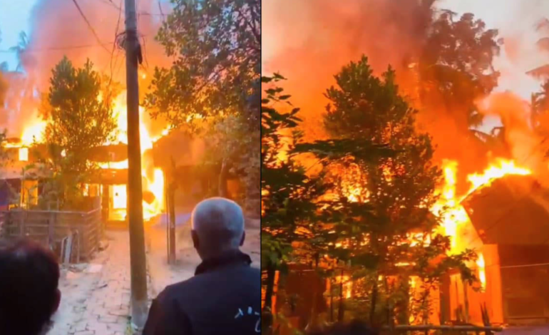 Hindu family escapes burning homes in Bangladesh amid suspected targeted attack