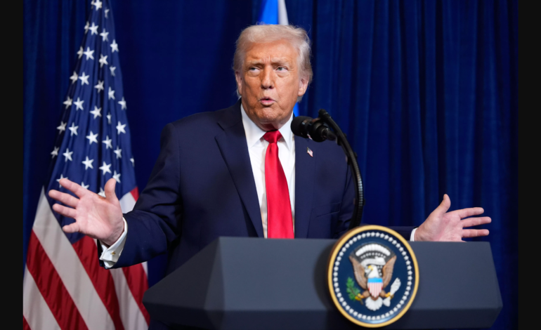 ‘Peace on Earth’ is my New Year resolution, says Trump at Mar-a-Lago celebration