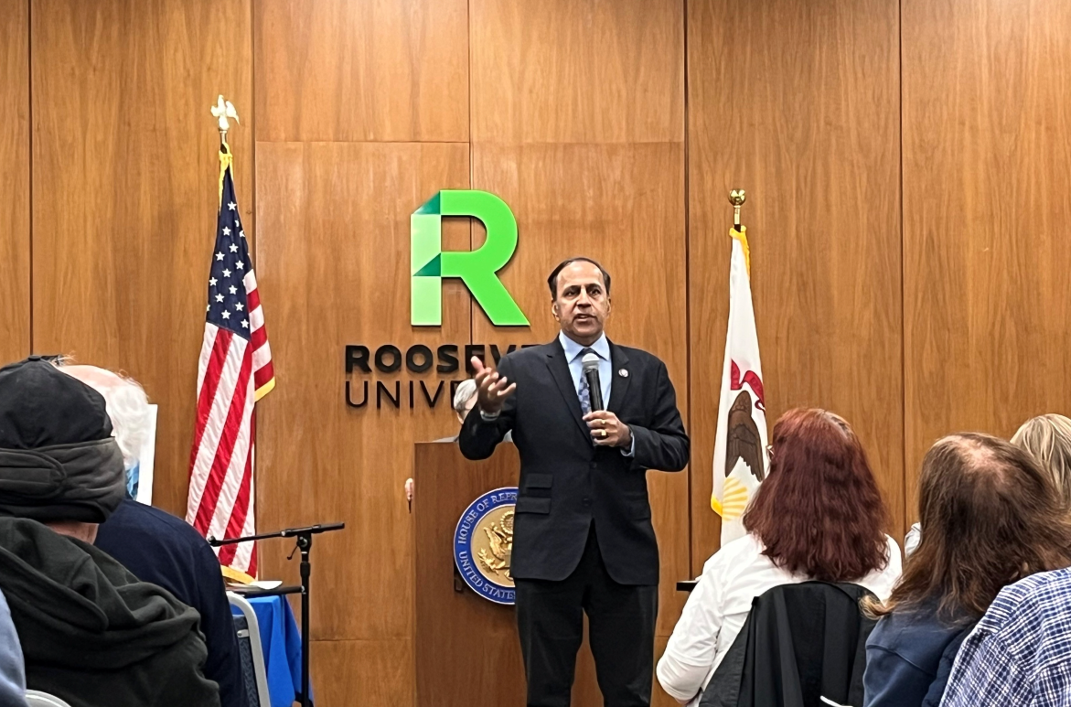 Illinois Congressman Raja Krishnamoorthi takes strong stance against Trump administration over military threats, funding cuts, and global issues