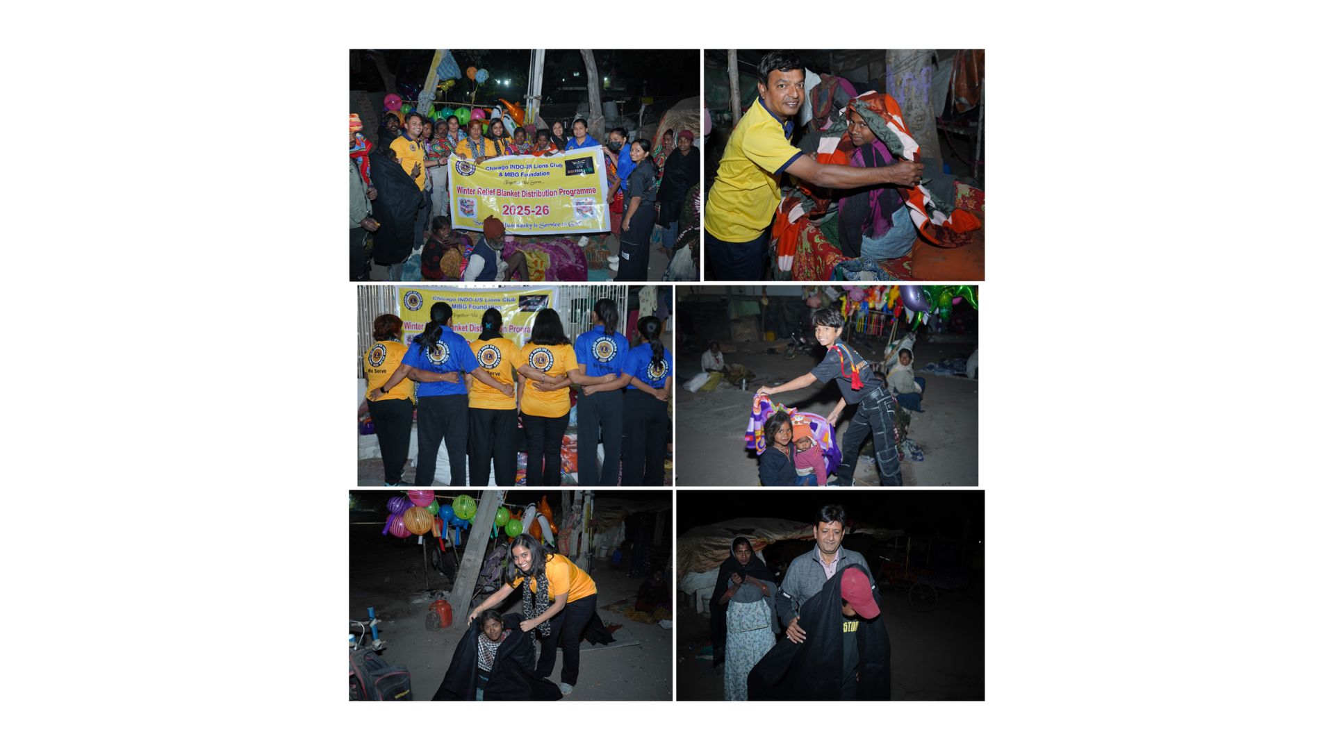 Chicago INDO US Lions Club and MIBG Foundation join forces for extensive winter relief initiative in India