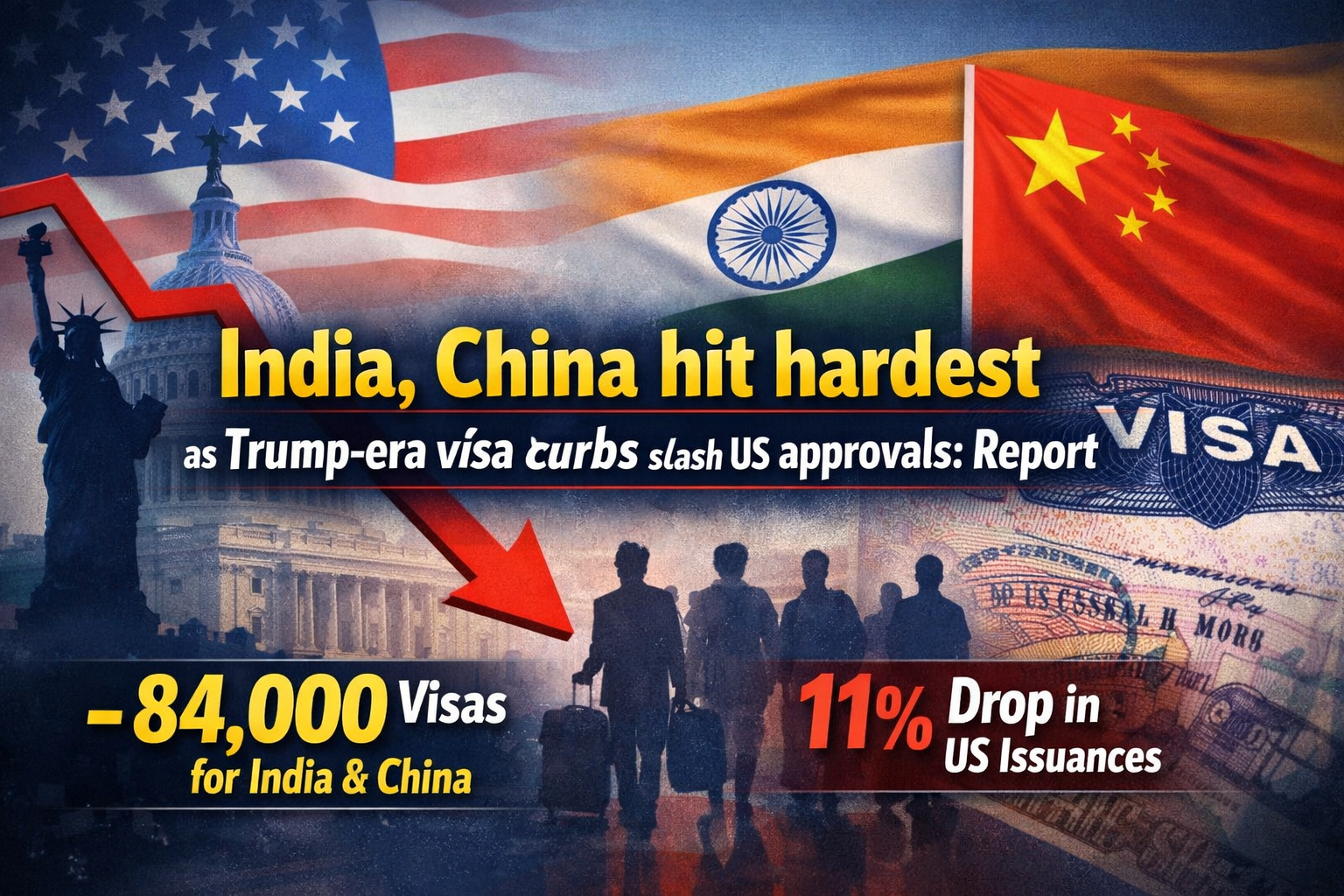 India, China see major visa drop as Trump tightens US policies: Report