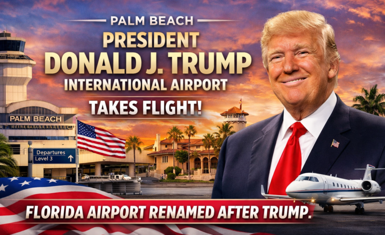 Palm Beach airport set to take Donald Trump’s name from July 1