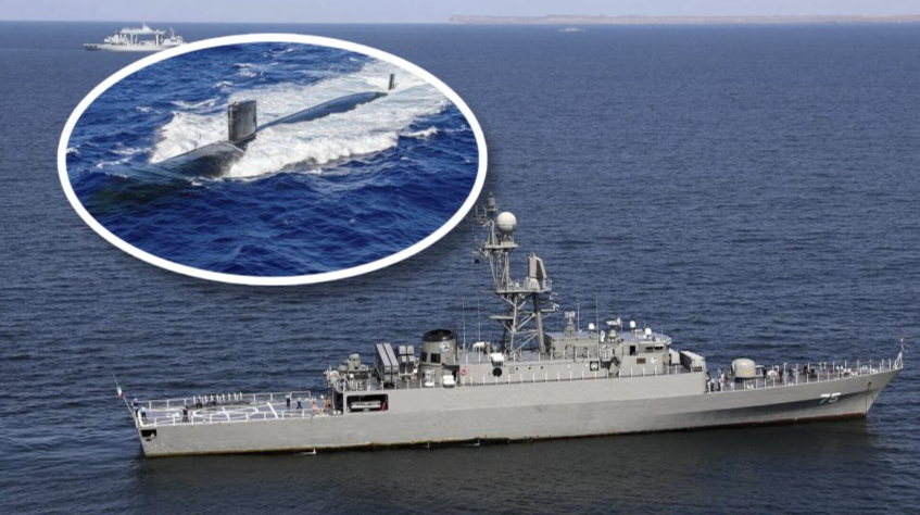 A United States Navy submarine torpedoed and sank an Iranian warship in the Indian Ocean