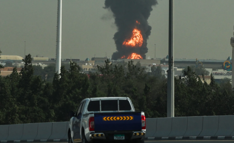 Fire near Dubai airport contained after drone crash, no injuries reported