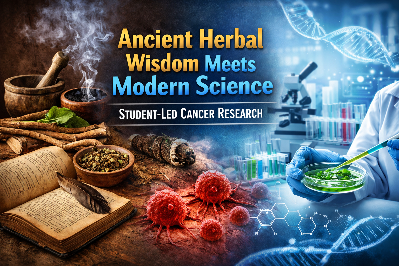 Ancient wisdom meets modern scienceStudent research explores herbal compounds in cancer study