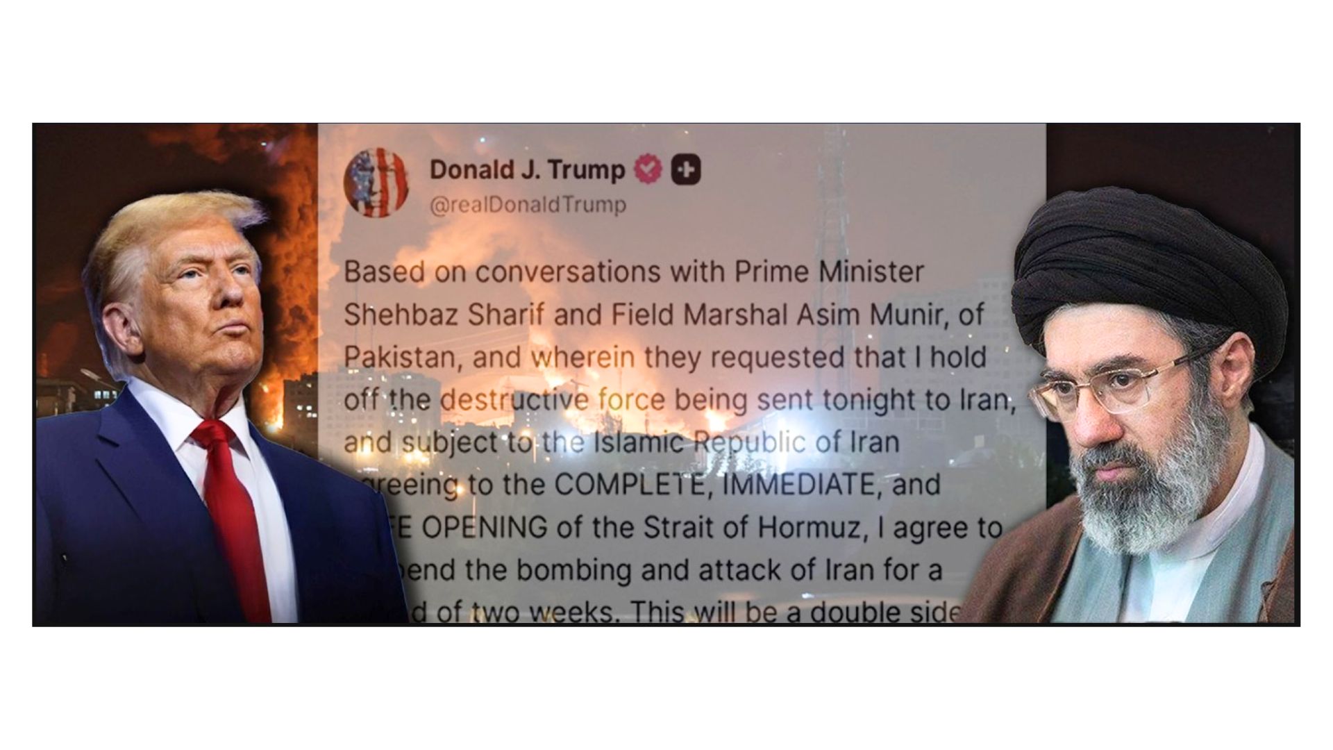 US, Iran agree to two-week ceasefire as talks set to begin in Pakistan