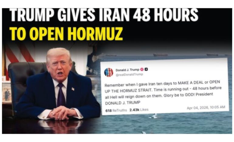 Trump gives Iran 48-hour ultimatum to strike deal or reopen Hormuz
