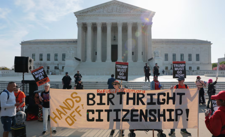 Trump attacks birthright citizenship ahead of Supreme Court hearing