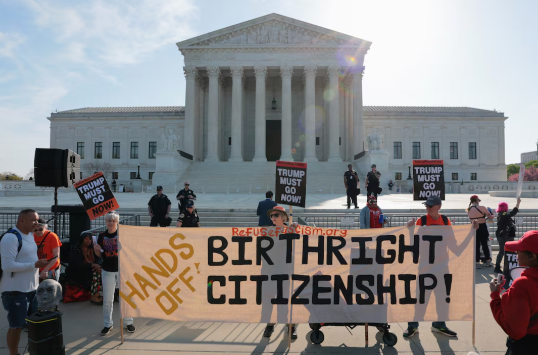 Trump attacks birthright citizenship ahead of Supreme Court hearing