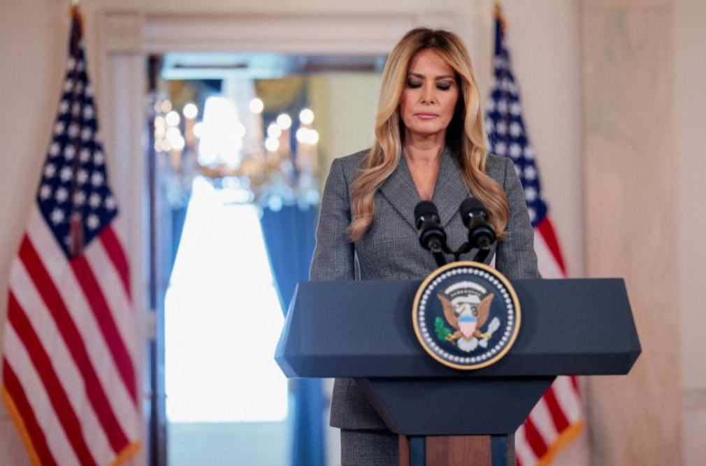 Melania Trump denies Epstein link, calls for end to ‘lies’