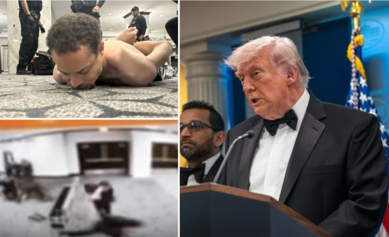Trump calls suspect ‘sick’, praises agents after foiled White House dinner attack