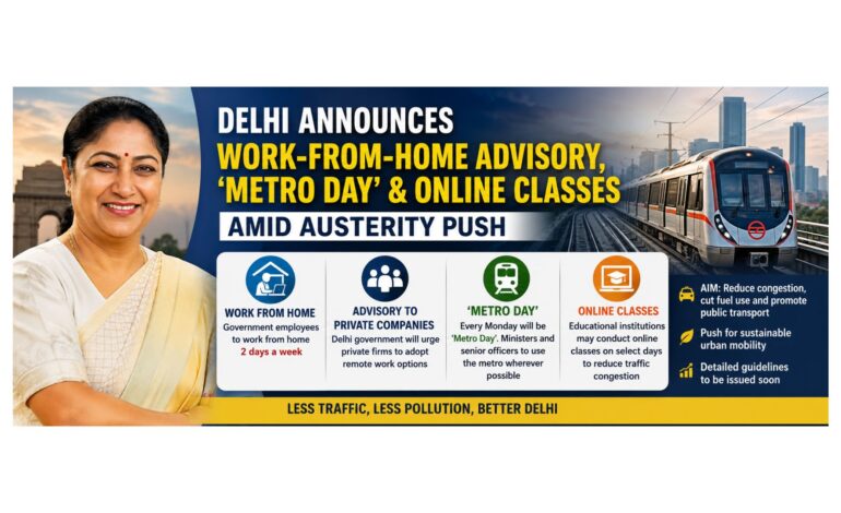 Delhi announces work-from-home advisory, ‘Metro Day’ and online classes amid austerity push