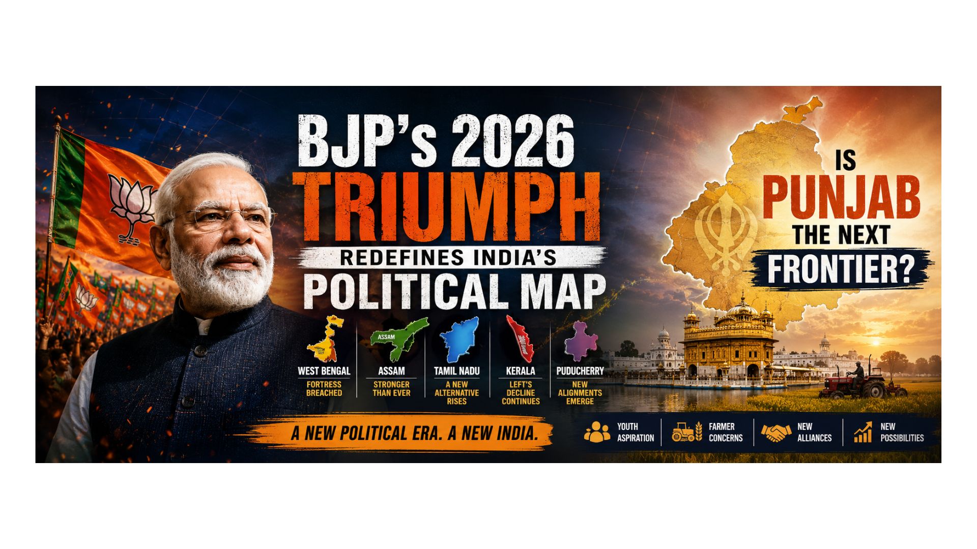 BJP’s 2026 triumph redefines India’s political map — is Punjab the next frontier?