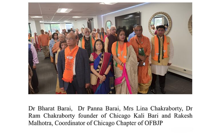 OFBJP Chicago celebrates BJP victories in West Bengal, Assam and Puducherry
