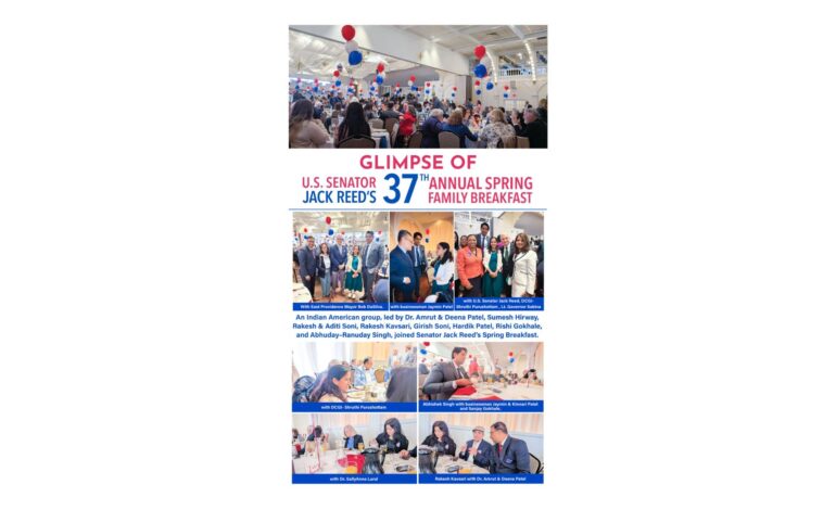 Indian Americans join Senator Jack Reed’s Spring Breakfast to foster community relationships